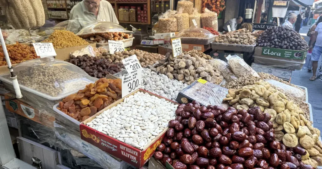 Kadıköy Market stall on Istanbul's Asian side